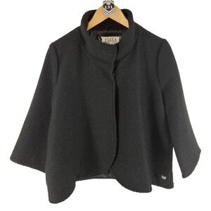 Billabong Women's Black Wool Blend Pea Coat Jacket Size‎ L